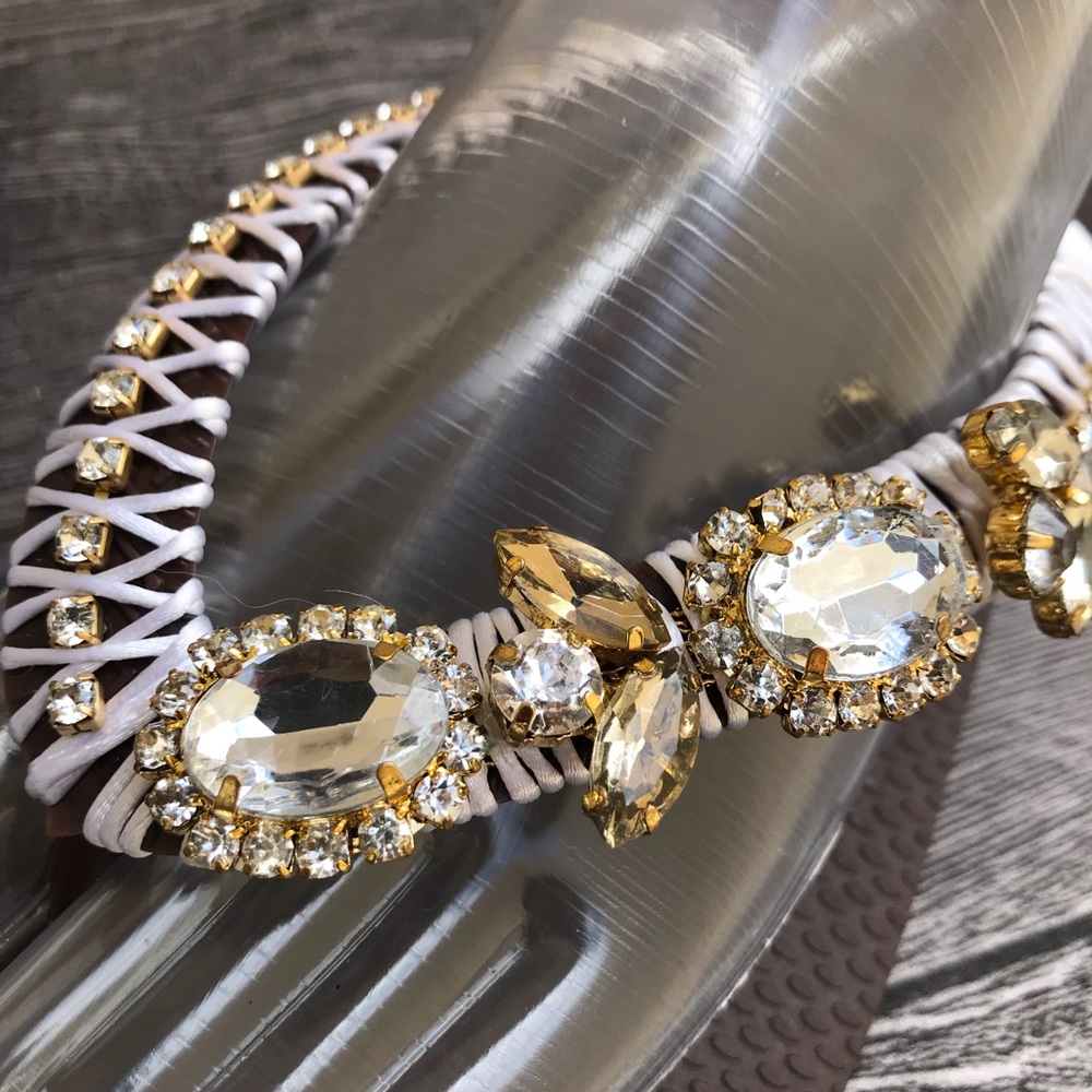 NEW ♡ Gorgeous Embellished ♡ Havaianas - Picture 4 of 8